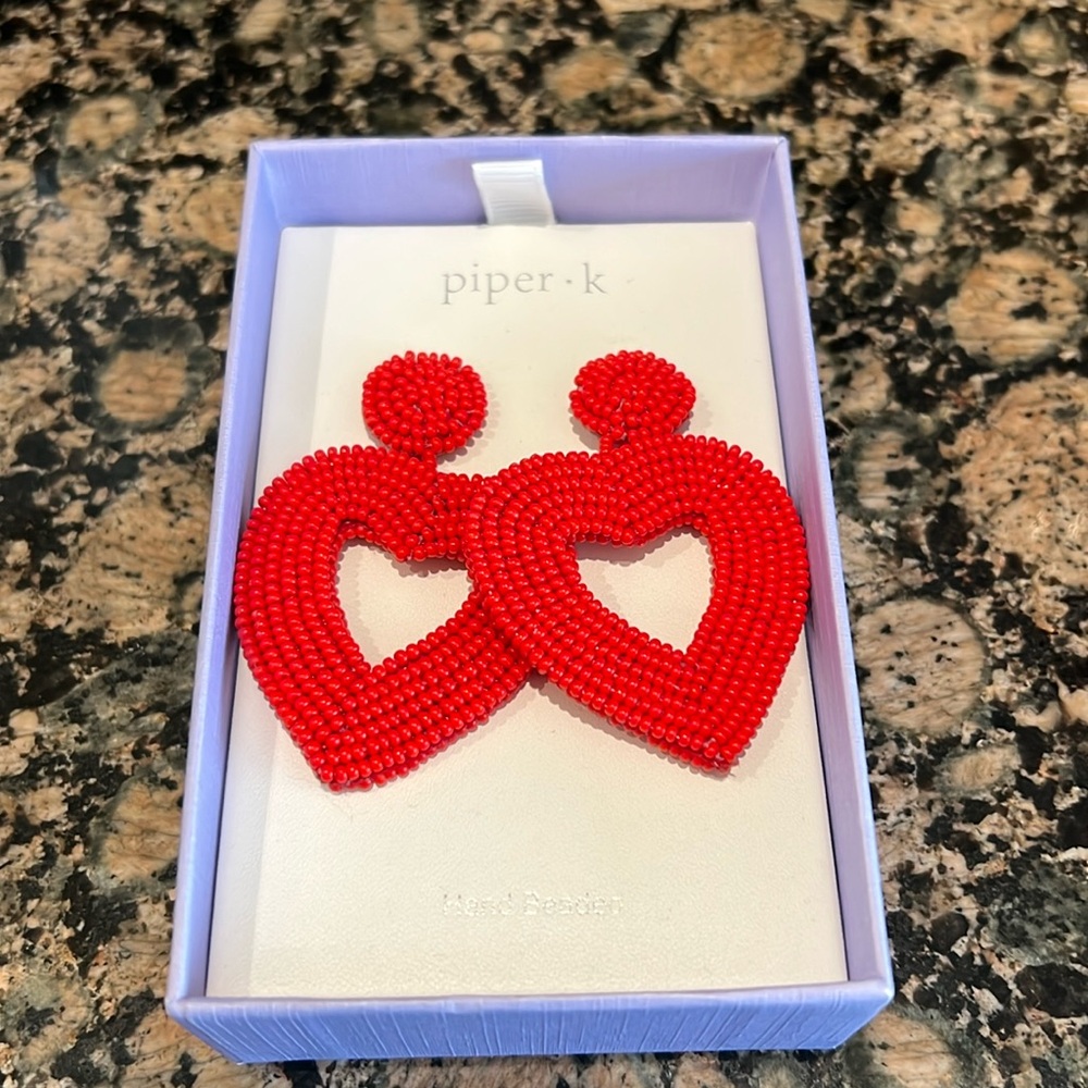 ❤️❤️Piper K Designer Heart Earings❤️❤️